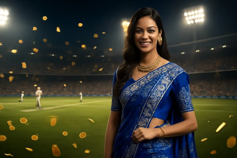 bn880 স্টেডিয়াম আলোর নিচে ক্রিকেট ম্যাচ